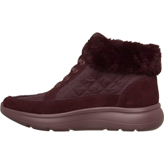 Skechers On-The-Go Encore Elisa Textiel Dames Burgundy Winter Enkellaarsjes - Image 4