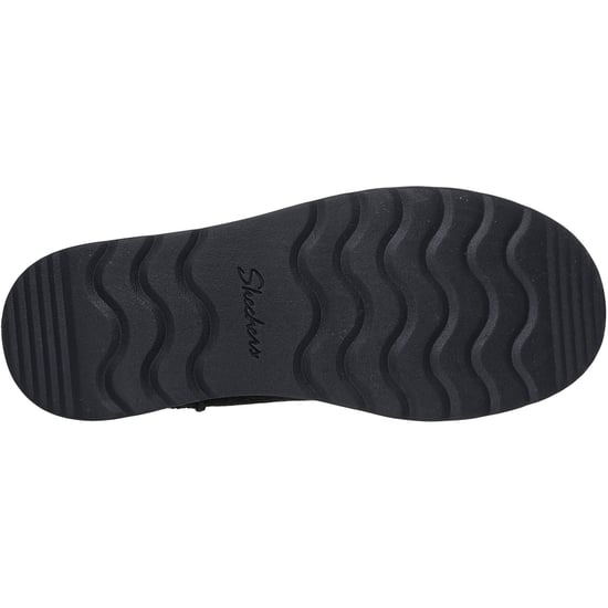 Skechers Keep Cozy Läder Kvinnor Svarta Vinter Ankelstövlar - Image 2