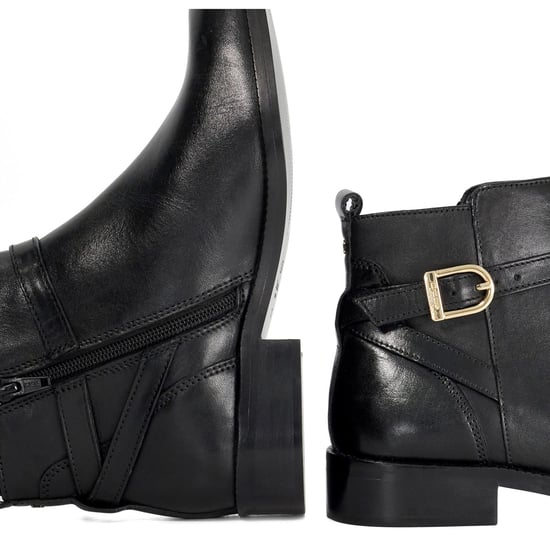 Dune Pemma Leather Women's Black Boots - Image 5