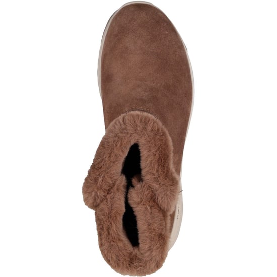 Skechers On-the-GO Stellar - Mysig Steg Läder Dam Choklad Vinter Ankelskor - Image 3