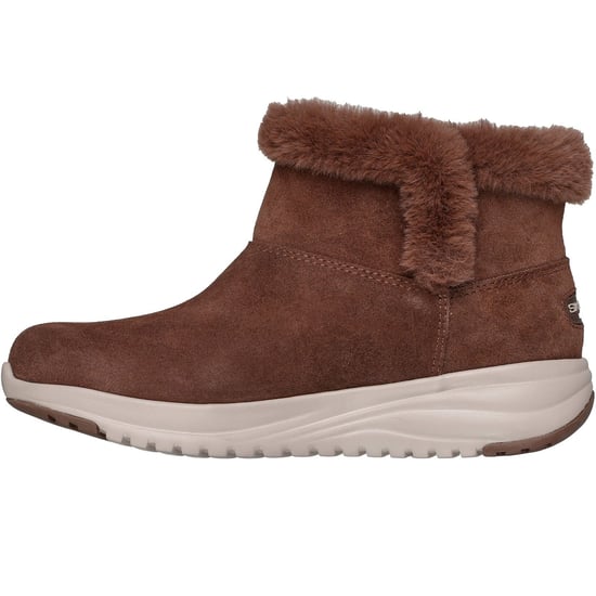 Skechers On-the-GO Stellar - Mysig Steg Läder Dam Choklad Vinter Ankelskor - Image 4