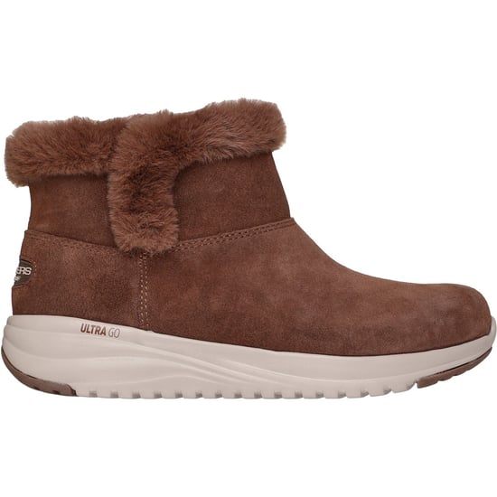 Skechers On-the-GO Stellar - Mysig Steg Läder Dam Choklad Vinter Ankelskor - Image 5
