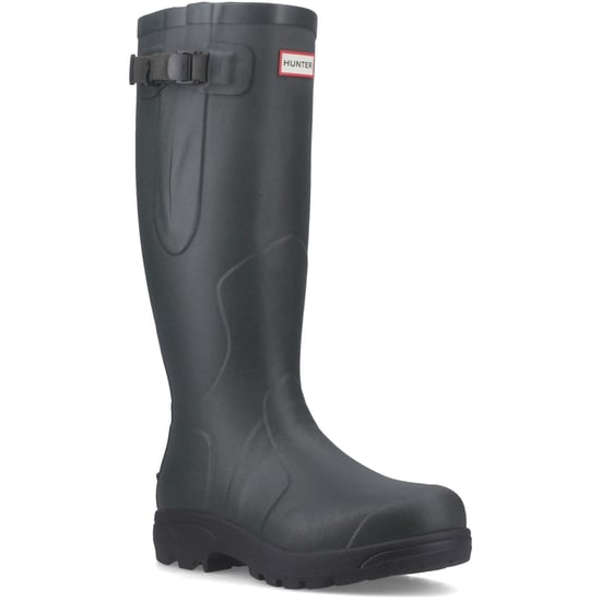 Hunter Balmoral MK II Boot Rubber Women's Dark Olive/Black Wellington Boots - Image 1