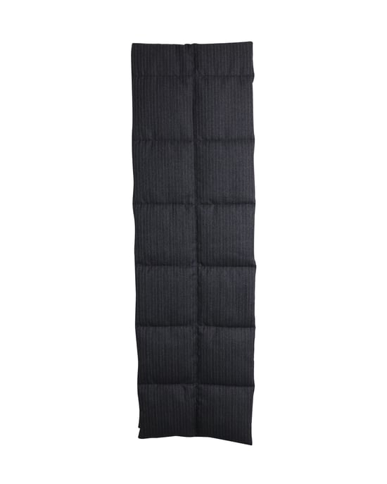Dries Van Noten Vadderad Halsduk i Grå Ull - Image 2