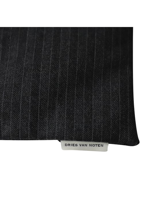 Dries Van Noten Vadderad Halsduk i Grå Ull - Image 3