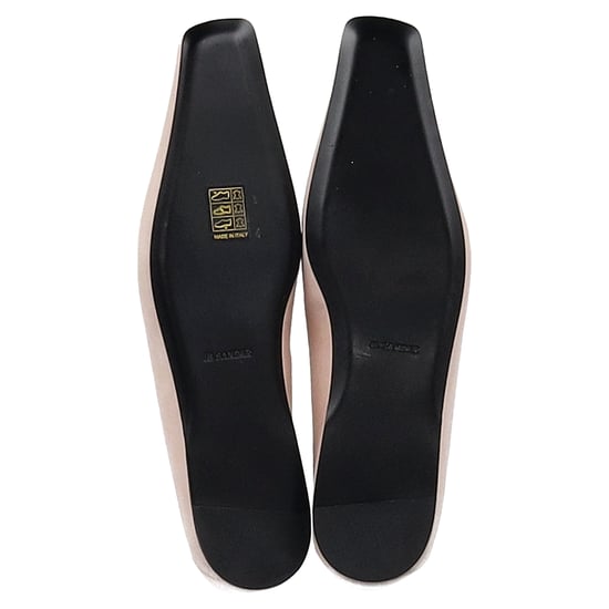 Jil Sander Square-Toe Ballet Flats in Pink Leather - Image 6