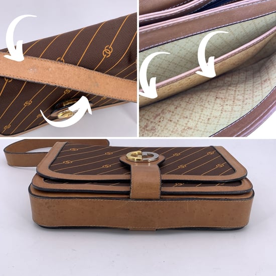 Gucci Vintage Stoffen Schoudertas - Image 4