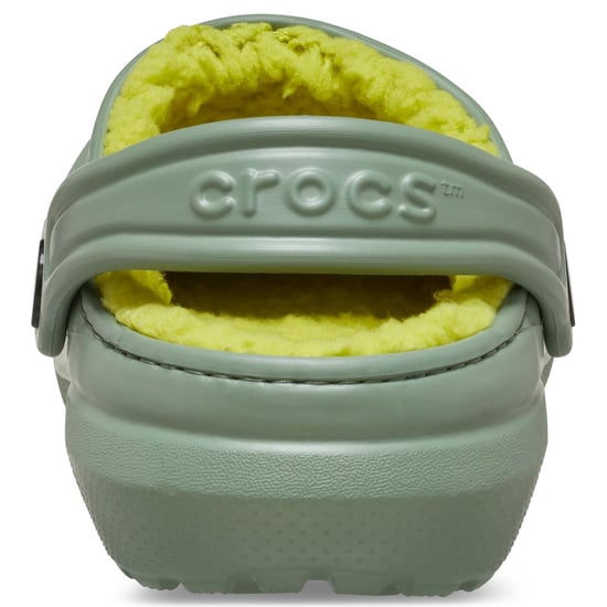 Crocs Classic Lined Thermoplastic Kid's Moss Clogs - Image 2