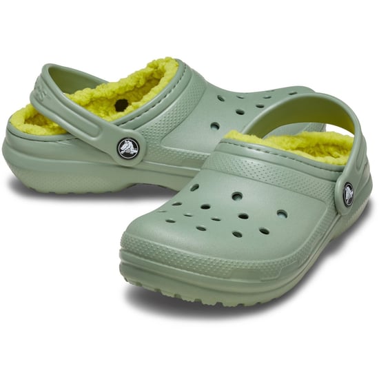 Crocs Classic Lined Thermoplastic Kid's Moss Clogs - Image 3