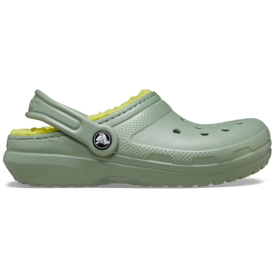 Crocs Classic Lined Thermoplastic Kid's Moss Clogs - Image 5