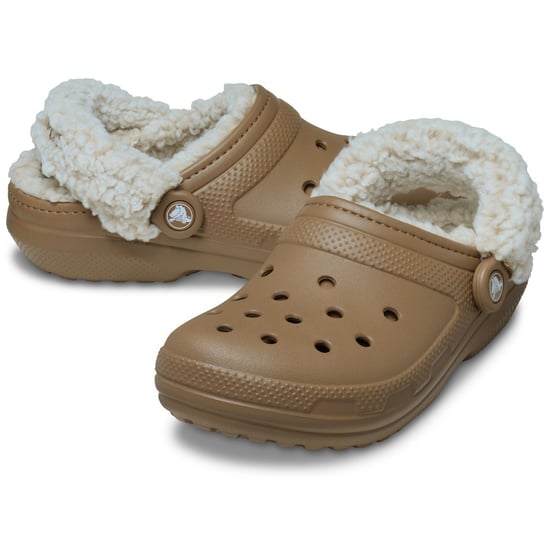 Crocs Classic Fleece Lined Thermoplastic Men's Sepia Clogs - Image 3