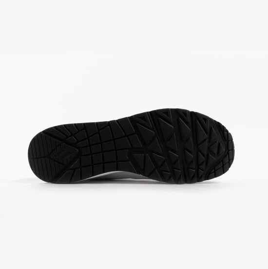 Skechers Uno - Retro One Mens Trainers White Mono/black - Image 3