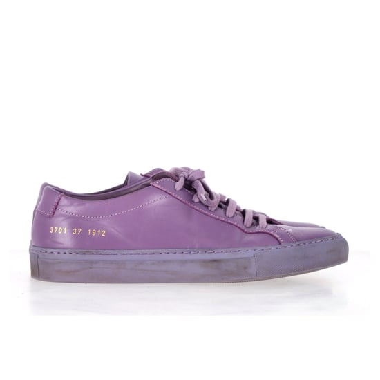 Common Projects Achilles Lågskor i Lila Läder - Image 1