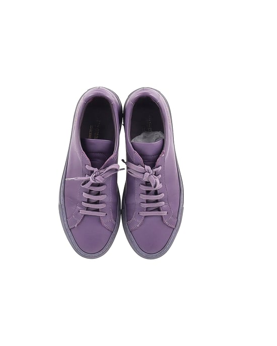 Common Projects Achilles Lågskor i Lila Läder - Image 5