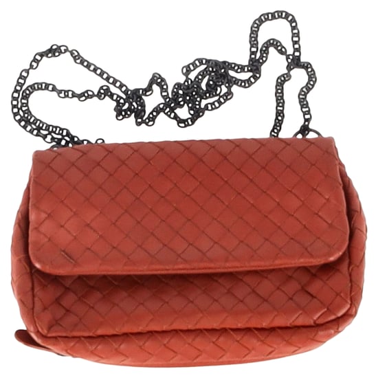 Bottega Veneta Baby Olimpia Shoulder Bag in Orange Nappa leather - Image 1