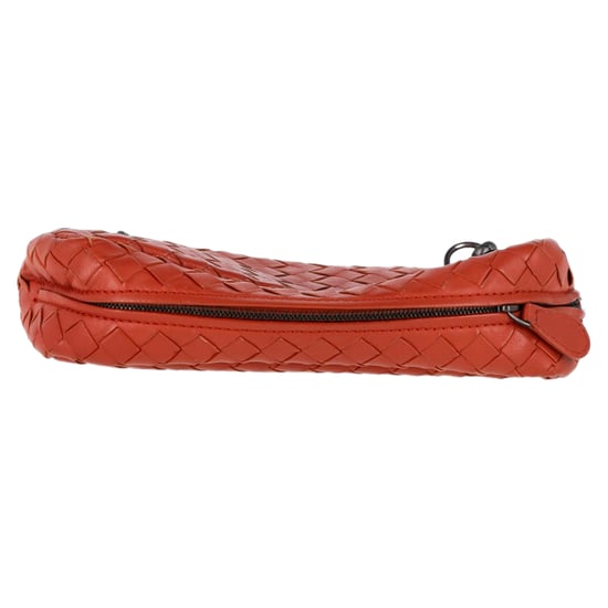 Bottega Veneta Baby Olimpia Shoulder Bag in Orange Nappa leather - Image 3