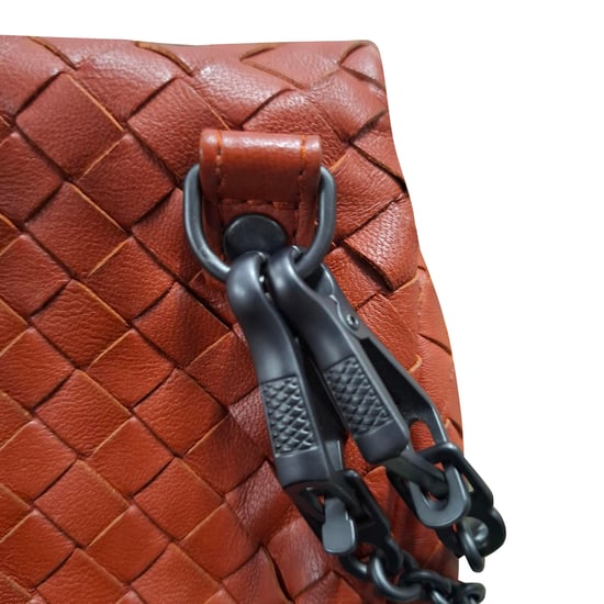 Bottega Veneta Baby Olimpia Shoulder Bag in Orange Nappa leather - Image 6