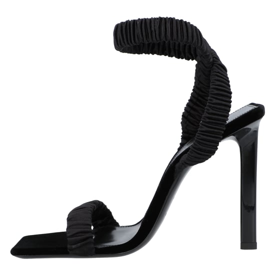 Saint Laurent Pam Sandals In Satin Crepe Black - Image 2