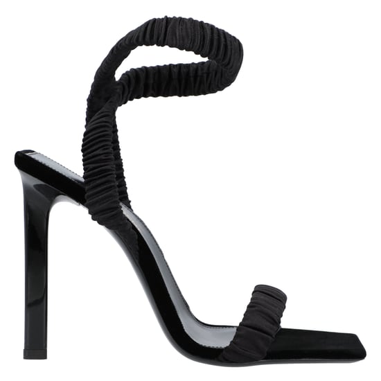 Saint Laurent Pam Sandals In Satin Crepe Black - Image 5