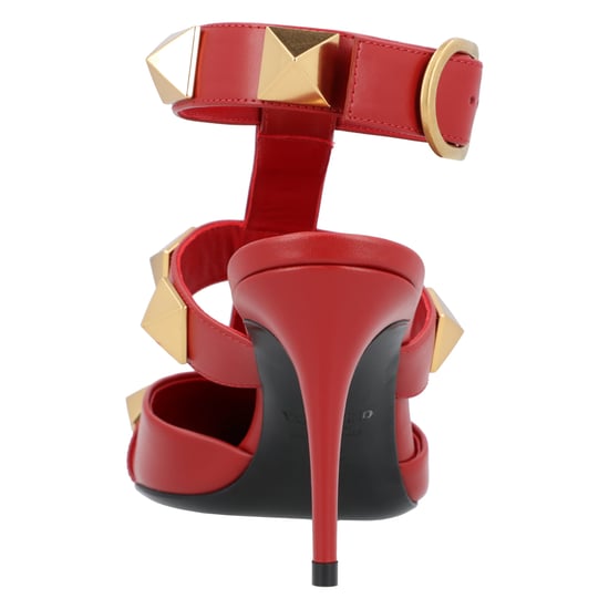 Valentino Roman Stud Pumps 80Mm Red - Image 3