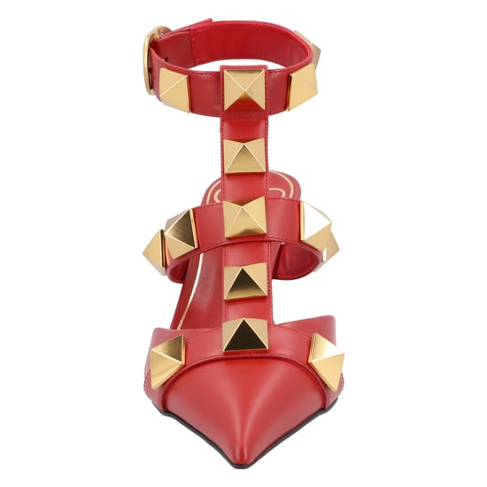 Valentino Roman Stud Pumps 80Mm Red - Image 5
