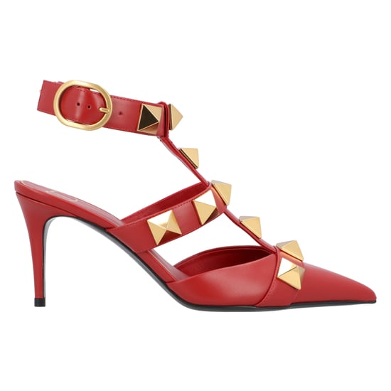 Valentino Roman Stud Pumps 80Mm Red - Image 6