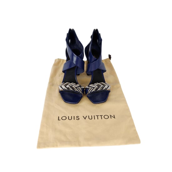 Louis Vuitton Calfskin Westbound Block-heel Sandals - '10s - Image 5