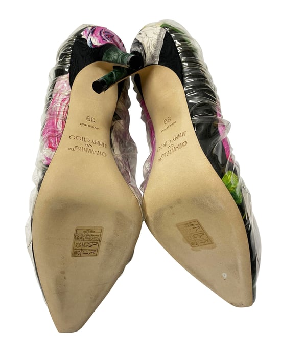 Jimmy Choo x Off-white Anne 100 Pumps in Multicolor Fabric - Image 5