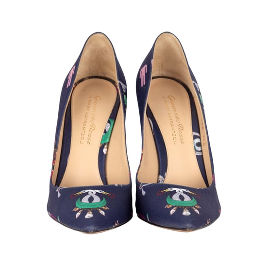 Gianvito Rossi Silk Printed Pumps - '10s - Image 2