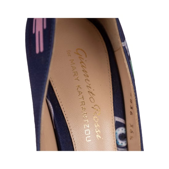 Gianvito Rossi Silk Printed Pumps - '10s - Image 6