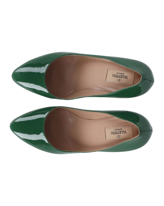 Valentino Platåpumps i Grönt Lackskinn - Image 5