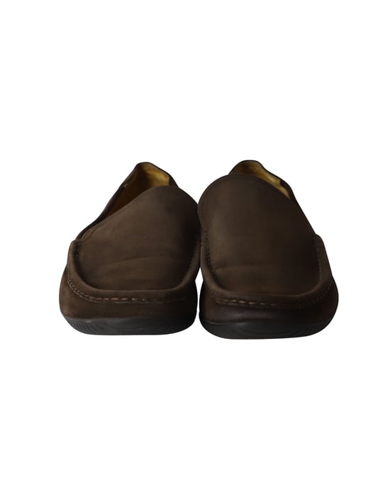 Hermes Classic Loafers in Brown Suede - Image 2