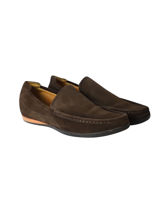 Hermes Classic Loafers in Brown Suede - Image 3
