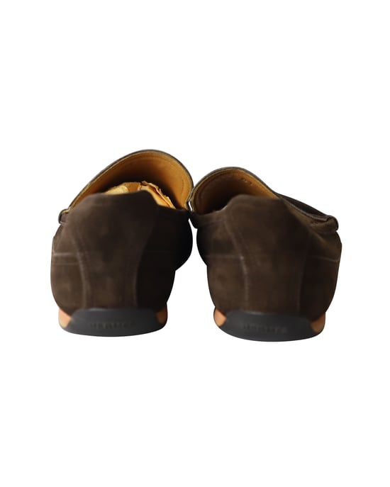Hermes Classic Loafers in Brown Suede - Image 4