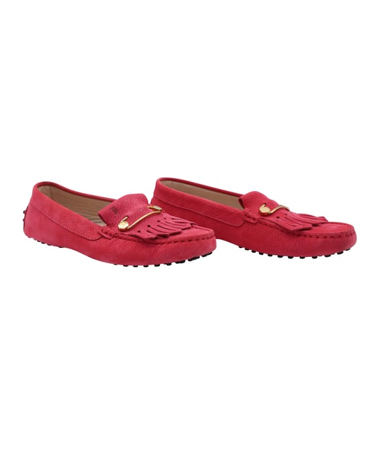 Tod's Gommino Loafers in Pink Leather - Image 4