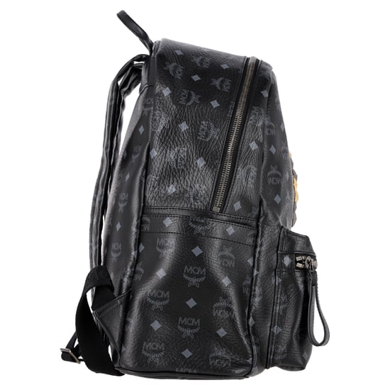 MCM Visetos Sprinkle Stud Stark Rugzak in Zwart Leer - Image 2