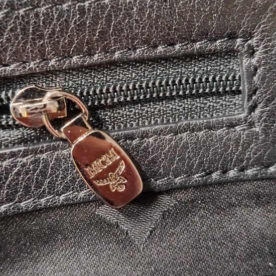 MCM Visetos Sprinkle Stud Stark Rugzak in Zwart Leer - Image 6