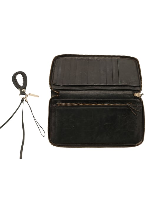Balenciaga Companion Long Zip-Up Wallet in Black Calfskin Leather - Image 4