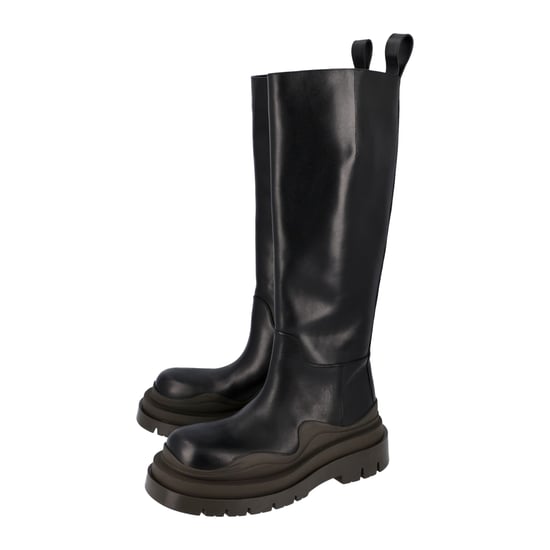 Bottega Veneta Bandboot in Kalfshuid in zwart - Image 3