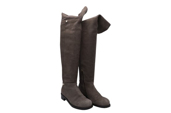 Jimmy Choo Knee-Length Boots in Brown Suede - Image 4
