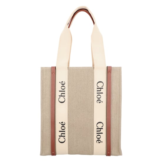 Woody stof- en leren tas - Image 1