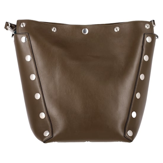 Mulberry Camden Studded Bag in Olive Green Leather - Image 3
