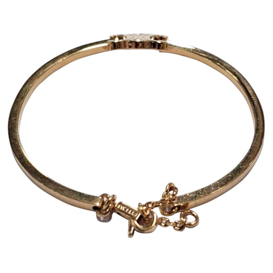 Celine Triomphe Articulated Bracelet in Gold Metal - Image 2
