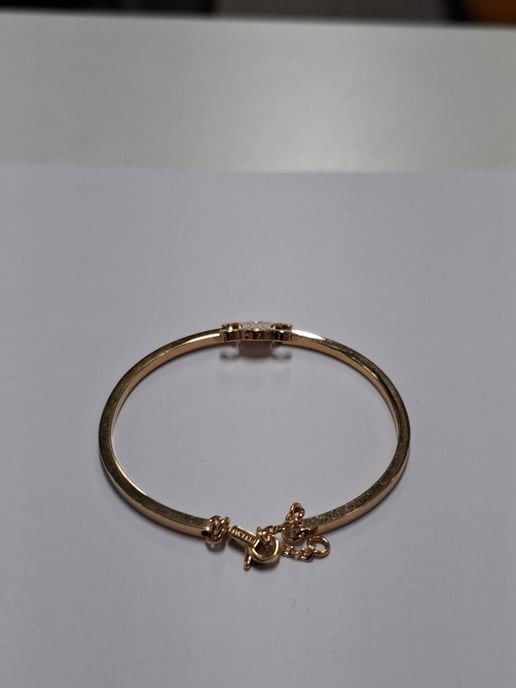 Celine Triomphe Articulated Bracelet in Gold Metal - Image 6