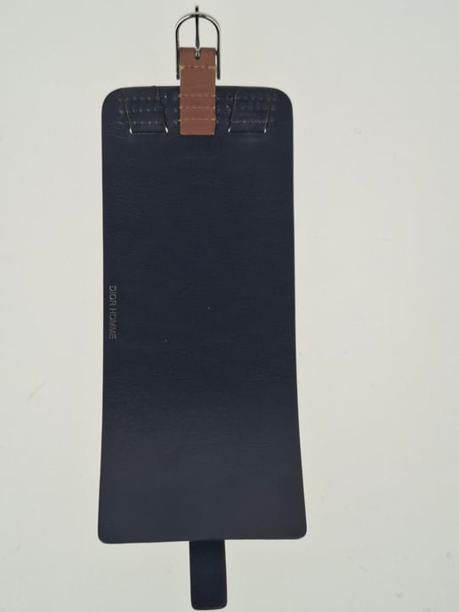 Dior Homme Dikke Manchet Armband in Zwart Leer - Image 6