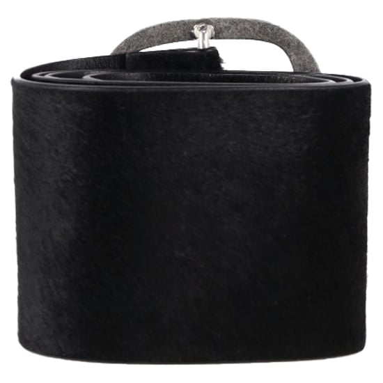 Isabel Marant Buckle Belt in Black Pony Hair - Image 3