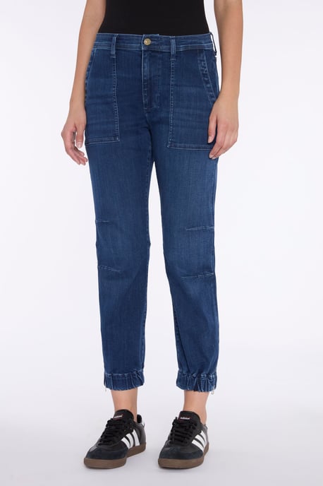 Ladies Jeans Darted Boyfriend Joggers - Image 1