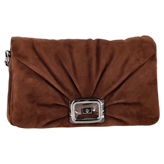 Roger Vivier Viv Choc Grote Tas in Bruin Suède - Image 2