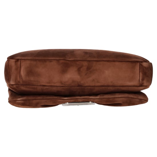 Roger Vivier Viv Choc Grote Tas in Bruin Suède - Image 5
