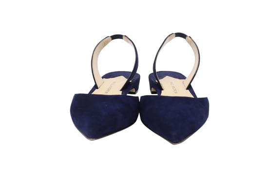 Paul Andrew Rhea 15 Slingback Sandals in Navy Blue Suede - Image 2